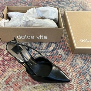 DOLCE VITA Kim heels midnight crinkle patent